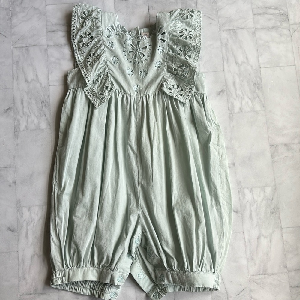 Stella McCartney Kids Baby Girl’s Embroidered Romper